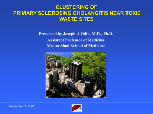 Clustering of PSC near hazardous waste sites by
