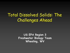 Total Dissolved Solids: The Challenges Ahead