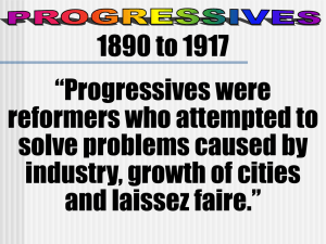 Progressives were - State College Area School District