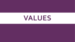 Values - My Teacher Pages