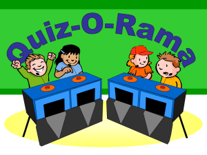 Quiz-O-Rama Quiz Show Template - PEER