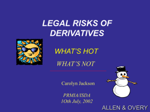 legal risks of derivatives