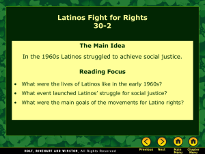 Lesson 30-2: Latinos Fight For Rights