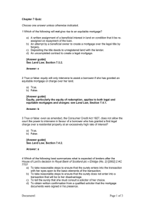 Mortgages Chapter 7 Word Document