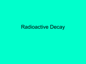 Radioactive Decay - Effingham County Schools
