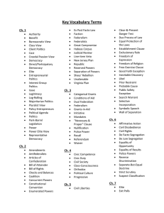 Key Vocabulary Terms All Chapters