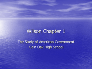 Wilson Chapter 1