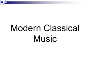 Modern/ Contemporary Music