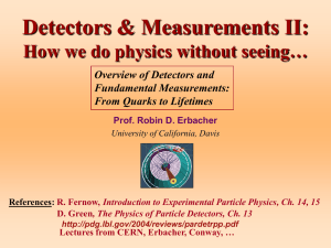 252b Lecture 4: Detectors and Measurements