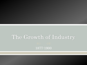 The Growth of Industry