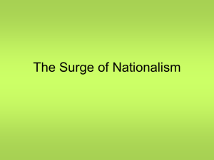 The Surge of Nationalism