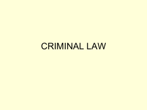 criminal law - Bakersfield College