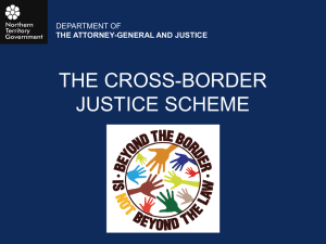 Cross-border Justice Scheme Training Presentation