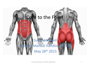 Core to the Fore 2015 - SMHF – Scottish Manual Handling Forum