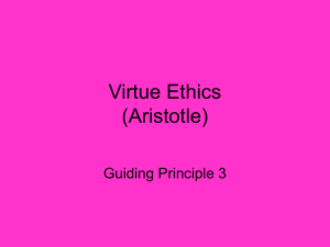 Virtue Ethics (Aristotle)