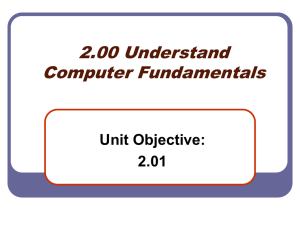 2.01 Computer Components PowerPoint