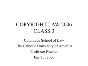 copyright law 2002 - The Catholic University of America