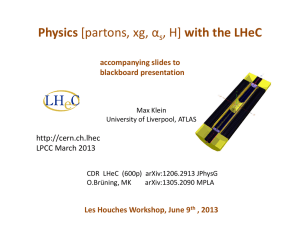 LHeCLH13 - Particle Physics