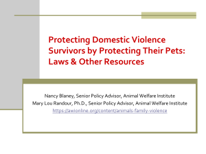 safe havens for pets of domestic violence victims