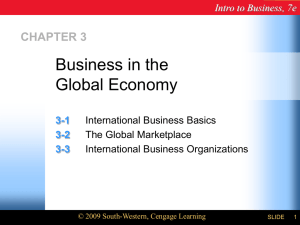 Business in the Global Economy