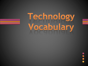 Technology Vocabulary