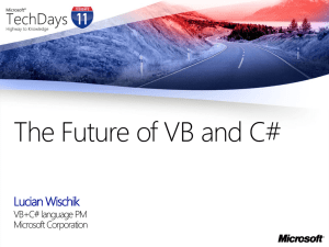 The Future of VB and C#