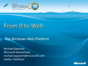 Microsoft Web Platform