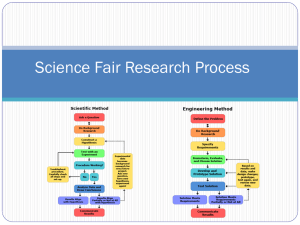 Science Fair Research Process - State Science and Engineering