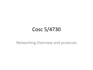 Networking Overview and Protocols