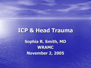 ICP & Head Trauma