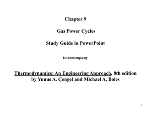 Chapter 9: Gas Power Cycles