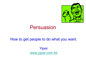 Definition of Persuasion