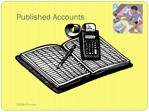 Published Accounts PowerPoint