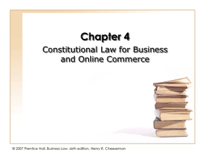 Chapter 003 - Constitutional Authority to Regulate Business
