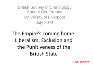 The Empire*s coming home: Liberalism, Exclusion and the