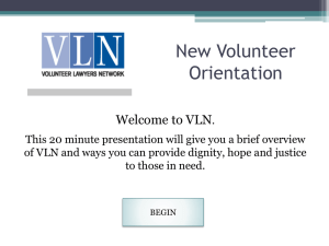 Online New Volunteer Orientation