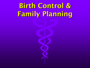 Contraceptive PowerPoint - Warren Hills Regional School District
