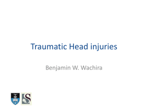 Traumatic Head injuries (18 Nov 2009)