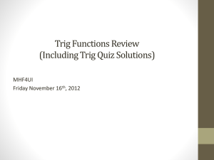 trig functions review