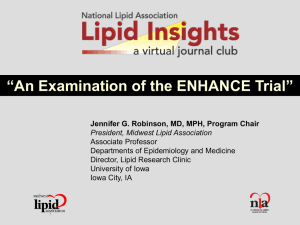 ENHANCE Study - National Lipid Association