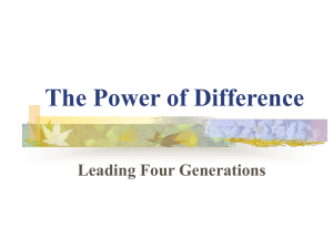 The Power of Difference: Leading Four Generations