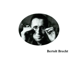 Brecht's stylistic departure from naturalism: key features and effects