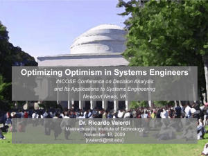 Optimizing Optimism in Systems Engineers