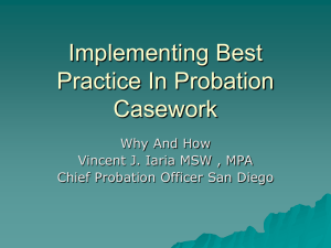Implementing Best Practice in Probation Casework