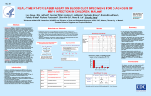 Real-Time RT-PCR Based Assay on Blood Clot Specimens for