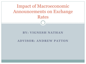 Impact of Macroeconomic Announcements on Exchange Rates