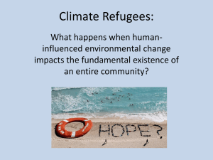 Climate Refugees - University of Colorado Boulder