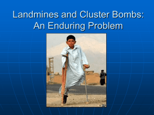 Landmines and Cluster Bombs - Physicians for Social Responsibility