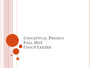 Conceptual Physics Syllabus