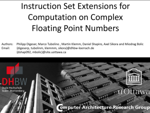 Instruction Set Extensions for Computation on Complex Floating